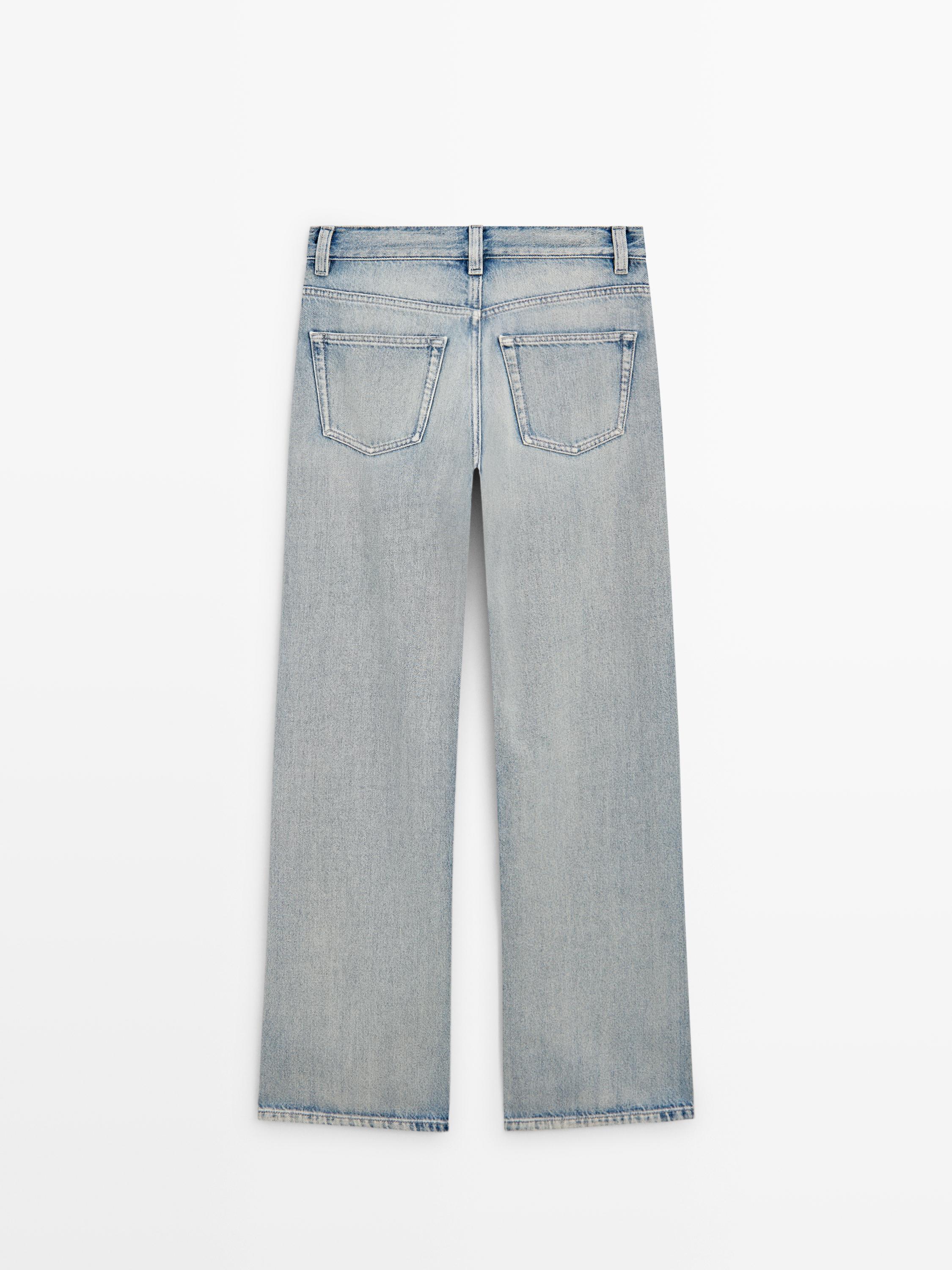 Jean wide leg taille haute